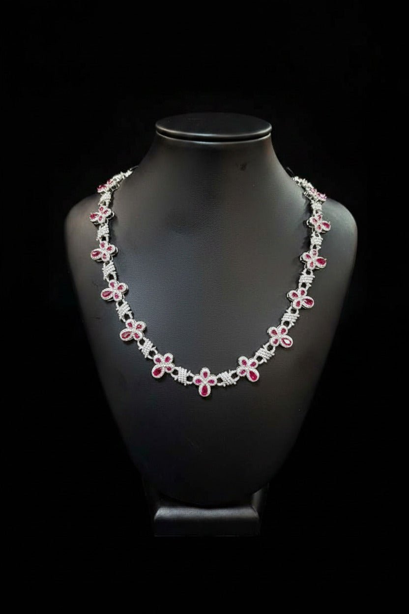 Cross maroon chain
