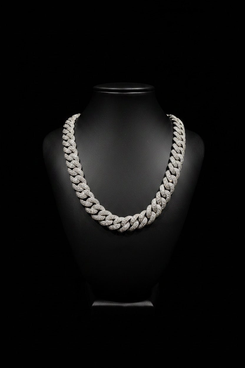 Cuban moissanite necklace