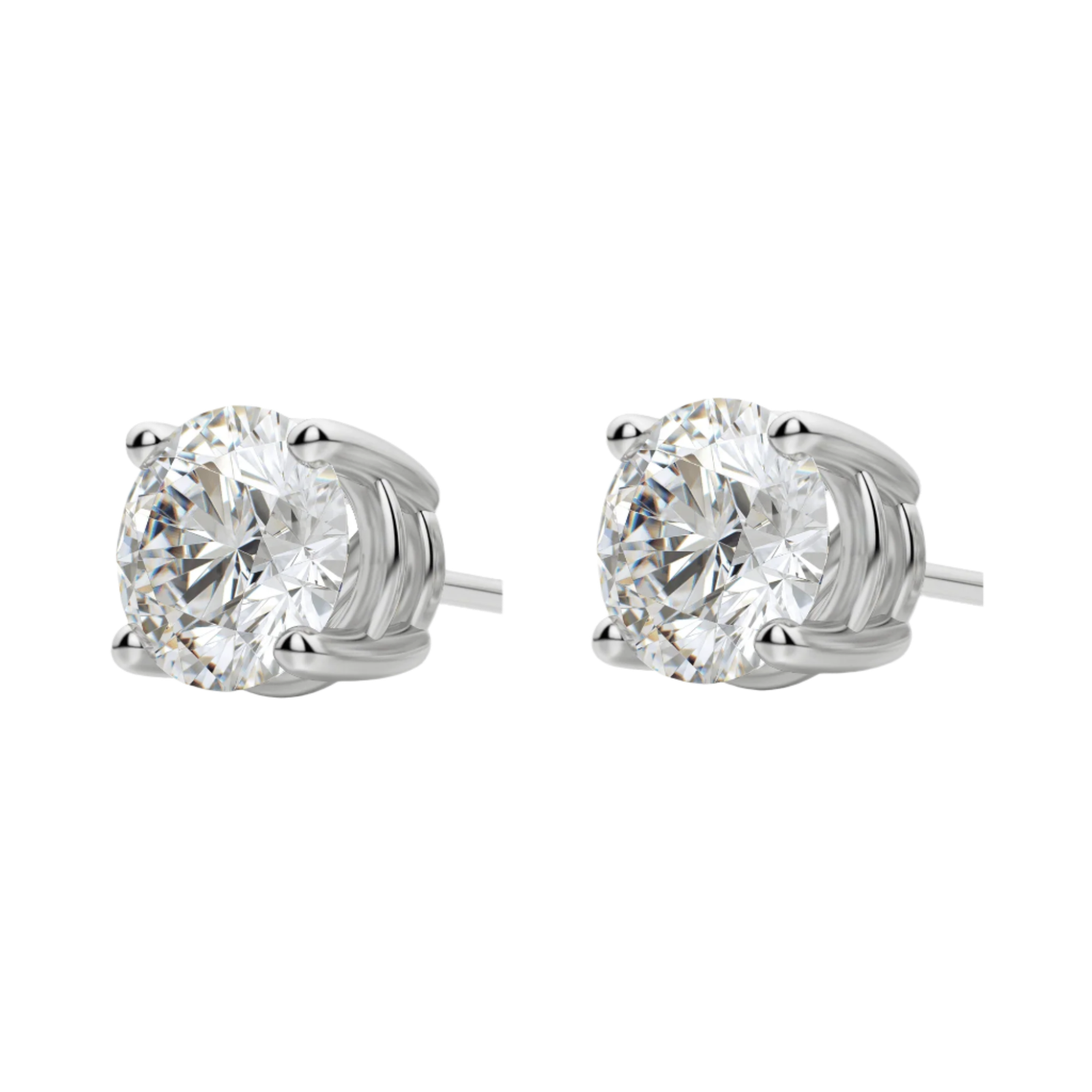 VVS Moissanite Diamond Stud Earrings