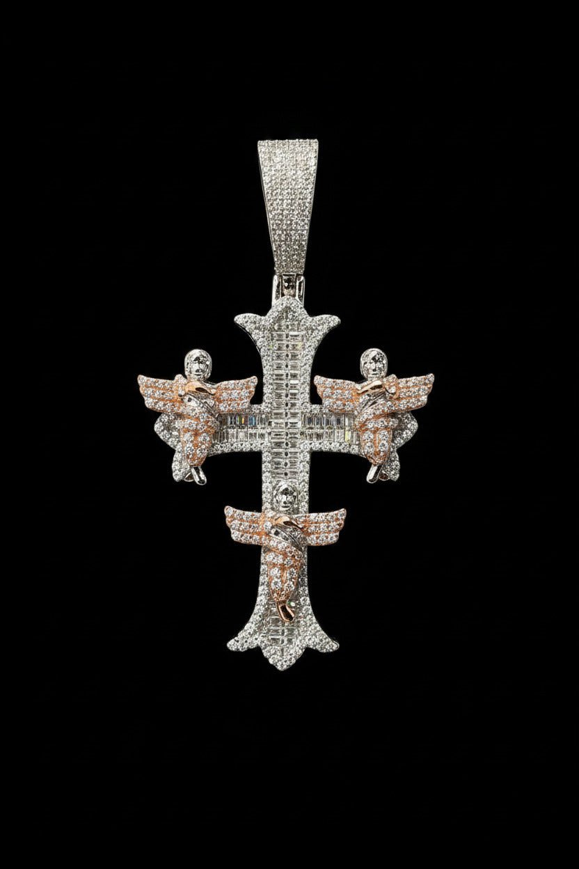 TabbyIced Angel Cross Pendant