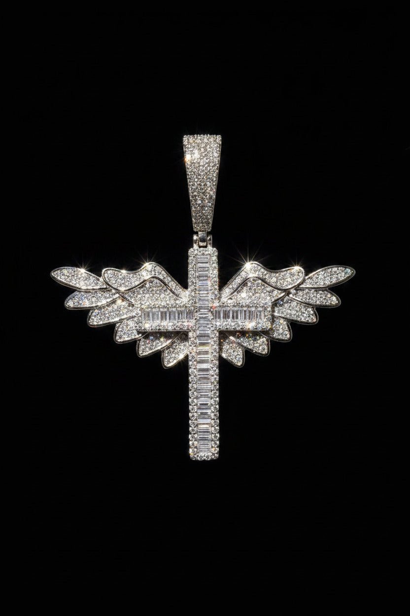 TabbyIced Winged Cross Pendant