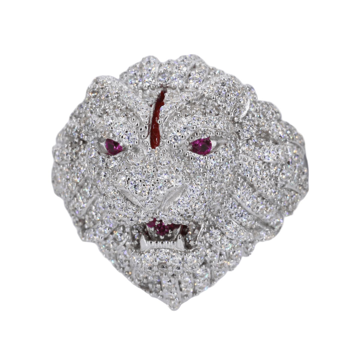 Iced Out Tiger VVS Moissanite Diamond Ring